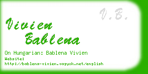 vivien bablena business card